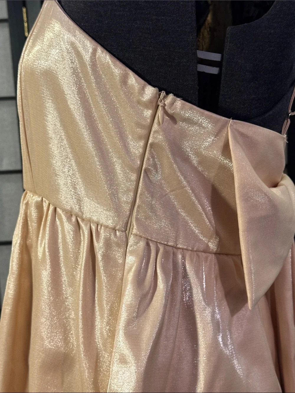Mazik Sparkling Champagne Layered Party Dress